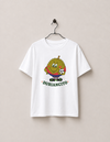Duriancito tee by Mojo Circus, flat view of the heavyweight cotton t-shirt