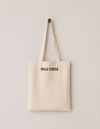 Duriancito cotton tote bag by Mojo Circus, back print with the Mojo Circus logo