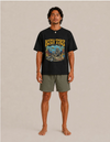 Model wearing the Koh Tao tee by Mojo Circus, front view