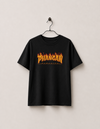 Phangan Paradise tee by Mojo Circus, flat view of the heavyweight cotton t-shirt