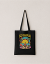 Meditation Zen Beach cotton tote bag by Mojo Circus, front print