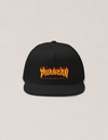 Front of the Phangan Paradise cap, with the flames graphic across the front panel.